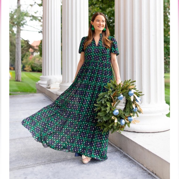 NWT SAIL TO SABLE MARIE MAXI DRESS - BLACKWATCH PLAID